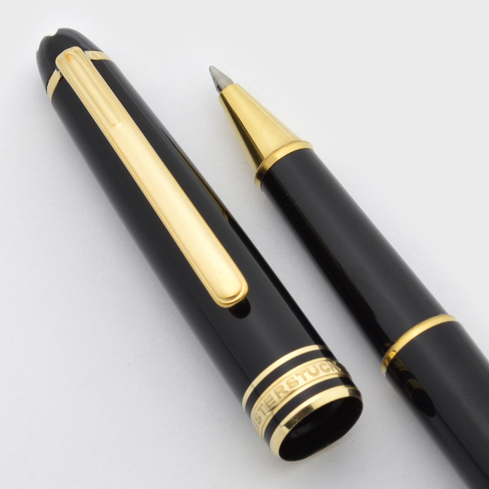 Montblanc Meisterstuck 144 Rollerball - Black, Gold Trim